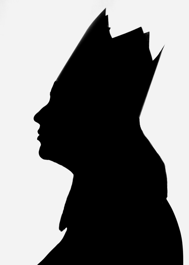 silhouette self portrait of myself as a queen