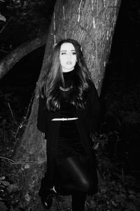 black and white fashion portrait