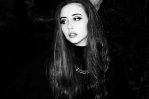 Black and white close up portrait of beats