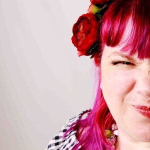 Close up studio portrait of Didi Curve