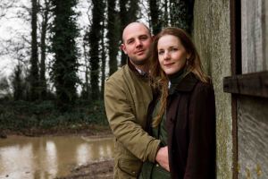 Country couple portrait
