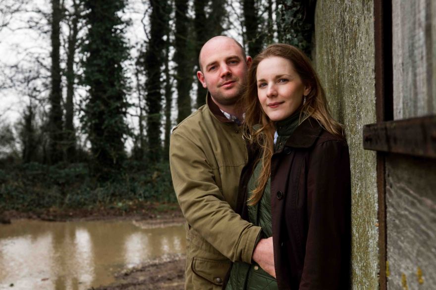 Country couple portrait