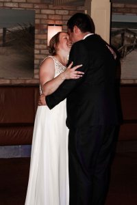 Colour first dance portrait