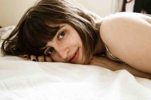 Close up innocent portrait of life of lilly