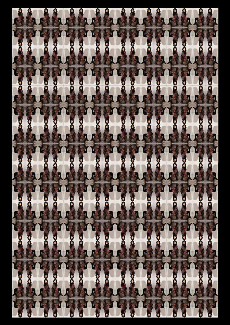 wallpaper pattern design using a studio portrait session